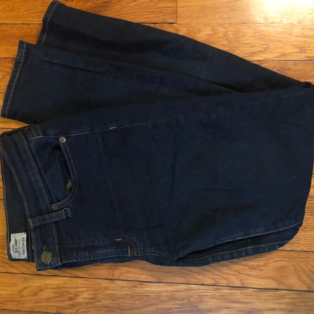 J. Crew Toothpick Jeans in Classic Wash